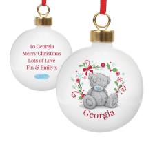 Personalised Me to You Christmas Bauble Image Preview